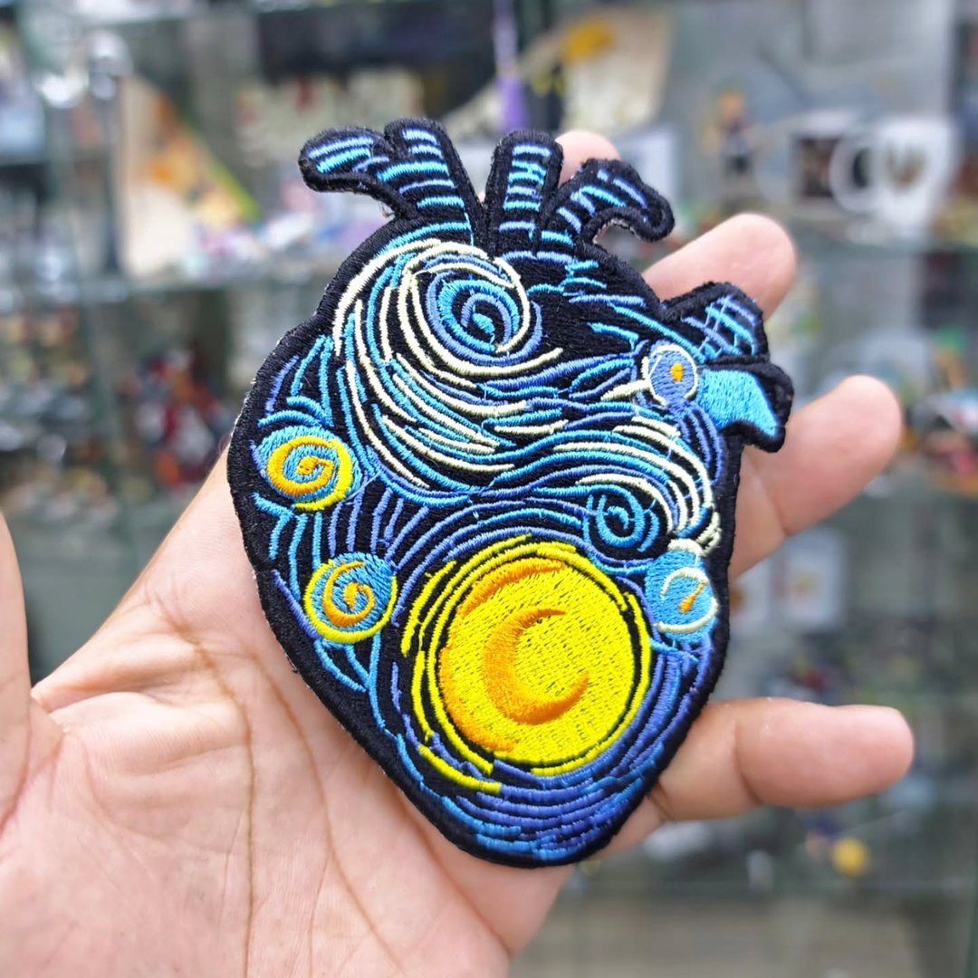 Embroidered Patch Van Gogh 120 x 90 MM - Embroidered Patch