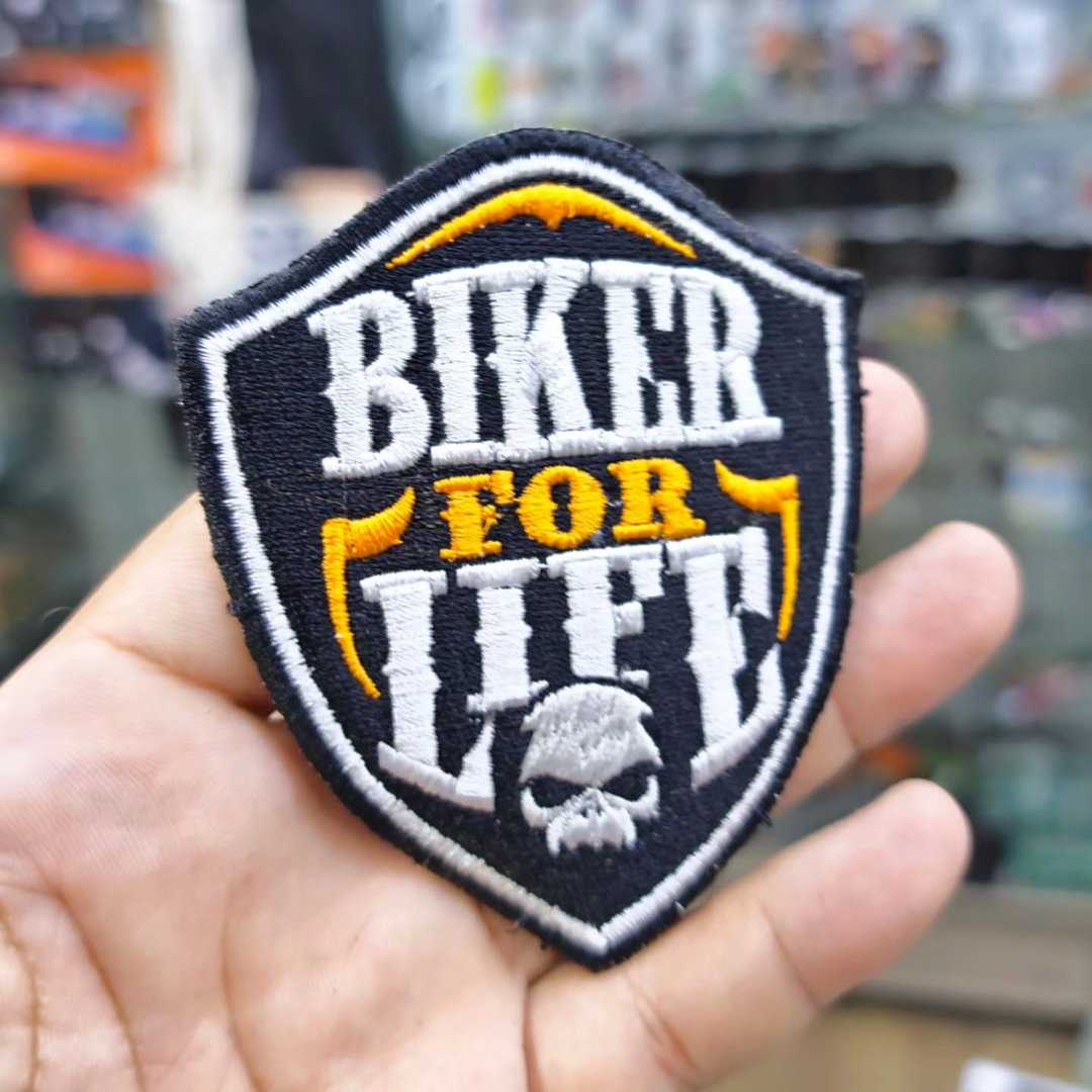 Embroidered Patch Biker For Life 80x95 CM - Embroidered Patch