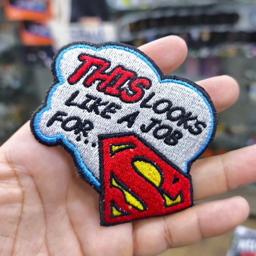 Embroidered Patch Super Man 85x115 cm - Embroidered Patch