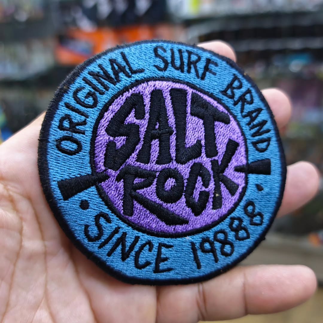 Embroidered Patch Salt Rock 95 x 95 MM - Embroidered Patch